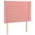 Produktbild 3 för Sänggavel LED rosa 93x16x118/128 cm sammet