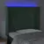 Produktbild 4 för Sänggavel LED mörkgrön 103x16x118/128 cm sammet