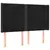 Produktbild 3 för Sänggavel LED svart 147x16x118/128 cm sammet