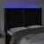 Produktbild 4 för Sänggavel LED svart 147x16x118/128 cm sammet