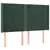 Produktbild 3 för Sänggavel LED grön 147x16x118/128 cm sammet