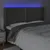 Produktbild 4 för Sänggavel LED mörkgrå 163x16x118/128 cm sammet