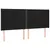 Produktbild 3 för Sänggavel LED svart 163x16x118/128 cm sammet
