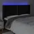 Produktbild 4 för Sänggavel LED svart 163x16x118/128 cm sammet
