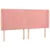 Produktbild 3 för Sänggavel LED rosa 163x16x118/128 cm sammet