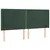 Produktbild 3 för Sänggavel LED mörkgrön 203x16x118/128 cm sammet