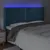Produktbild 4 för Sänggavel LED mörkblå 203x16x118/128 cm sammet