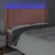 Produktbild 4 för Sänggavel LED rosa 203x16x118/128 cm sammet