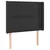 Produktbild 3 för Sänggavel LED svart 83x16x118/128 cm konstläder