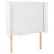Produktbild 3 för Sänggavel LED vit 83x16x118/128 cm konstläder