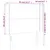 Produktbild 6 för Sänggavel LED gräddvit 83x16x118/128 cm konstläder