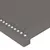 Produktbild 5 för Sänggavel LED grå 83x16x118/128 cm konstläder