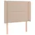 Produktbild 3 för Sänggavel LED cappuccino 83x16x118/128 cm konstläder