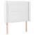 Produktbild 3 för Sänggavel LED vit 93x16x118/128 cm konstläder