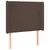 Produktbild 3 för Sänggavel LED brun 93x16x118/128 cm konstläder