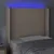 Produktbild 4 för Sänggavel LED cappuccino 93x16x118/128 cm konstläder