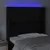 Produktbild 4 för Sänggavel LED svart 103x16x118/128 cm konstläder