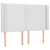 Produktbild 3 för Sänggavel LED vit 147x16x118/128 cm konstläder