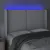 Produktbild 4 för Sänggavel LED vit 147x16x118/128 cm konstläder