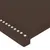 Produktbild 5 för Sänggavel LED brun 147x16x118/128 cm konstläder
