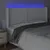 Produktbild 4 för Sänggavel LED vit 163x16x118/128 cm konstläder