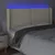 Produktbild 4 för Sänggavel LED gräddvit 163x16x118/128 cm konstläder