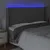 Produktbild 4 för Sänggavel LED grå 163x16x118/128 cm konstläder