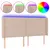 Produktbild 2 för Sänggavel LED cappuccino 163x16x118/128 cm konstläder