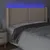 Produktbild 4 för Sänggavel LED cappuccino 163x16x118/128 cm konstläder