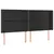 Produktbild 3 för Sänggavel LED svart 183x16x118/128 cm konstläder