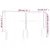 Produktbild 6 för Sänggavel LED cappuccino 183x16x118/128 cm konstläder