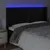 Produktbild 4 för Sänggavel LED svart 203x16x118/128 cm konstläder