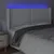 Produktbild 4 för Sänggavel LED vit 203x16x118/128 cm konstläder