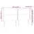 Produktbild 6 för Sänggavel LED vit 203x16x118/128 cm konstläder