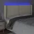 Produktbild 4 för Sänggavel LED gräddvit 203x16x118/128 cm konstläder