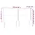 Produktbild 6 för Sänggavel LED gräddvit 203x16x118/128 cm konstläder