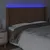 Produktbild 4 för Sänggavel LED brun 203x16x118/128 cm konstläder