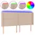 Produktbild 2 för Sänggavel LED cappuccino 203x16x118/128 cm konstläder