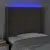 Produktbild 4 för Sänggavel LED taupe 83x16x118/128 cm tyg