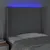 Produktbild 4 för Huvudgavel LED ljusgrå 93x16x118/128 cm tyg