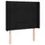 Produktbild 3 för Sänggavel LED svart 93x16x118/128 cm tyg