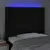 Produktbild 4 för Sänggavel LED svart 93x16x118/128 cm tyg