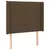 Produktbild 3 för Sänggavel LED mörkbrun 93x16x118/128 cm tyg