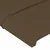 Produktbild 5 för Sänggavel LED mörkbrun 93x16x118/128 cm tyg