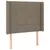 Produktbild 3 för Sänggavel LED taupe 93x16x118/128 cm tyg