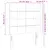 Produktbild 6 för Sänggavel LED gräddvit 93x16x118/128 cm tyg