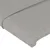 Produktbild 5 för Sänggavel LED ljusgrå 103x16x118/128 cm tyg