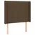 Produktbild 3 för Sänggavel LED mörkbrun 103x16x118/128 cm tyg