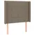 Produktbild 3 för Sänggavel LED taupe 103x16x118/128 cm tyg