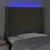 Produktbild 4 för Sänggavel LED taupe 103x16x118/128 cm tyg